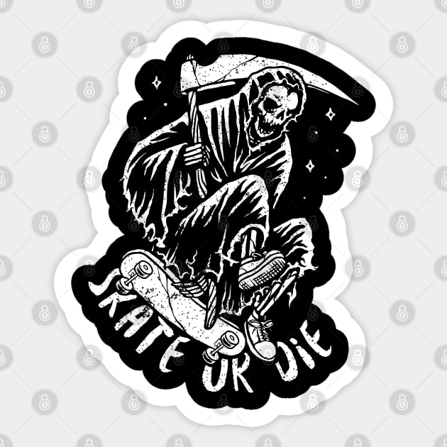Skate or Die with Mr Death Sticker by G! Zone